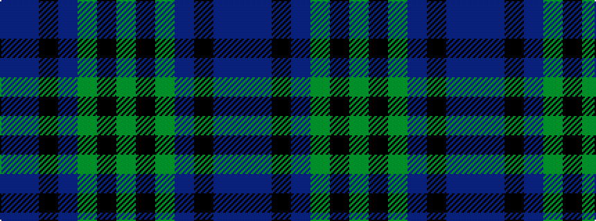 idealised woven sample of pattern BBKBGKG