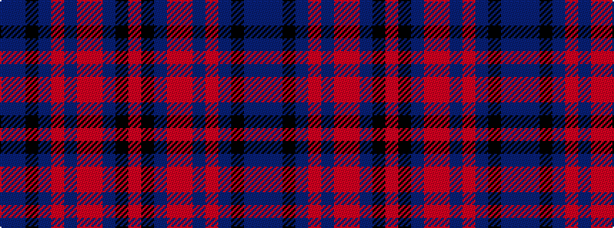 idealised woven sample of pattern BBKBRBRRBKR