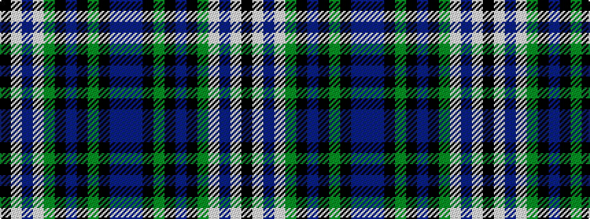idealised woven sample of pattern BBKGKBKGWBWK