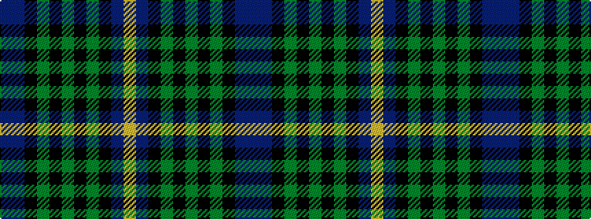 idealised woven sample of pattern BBKGKGKGKBY