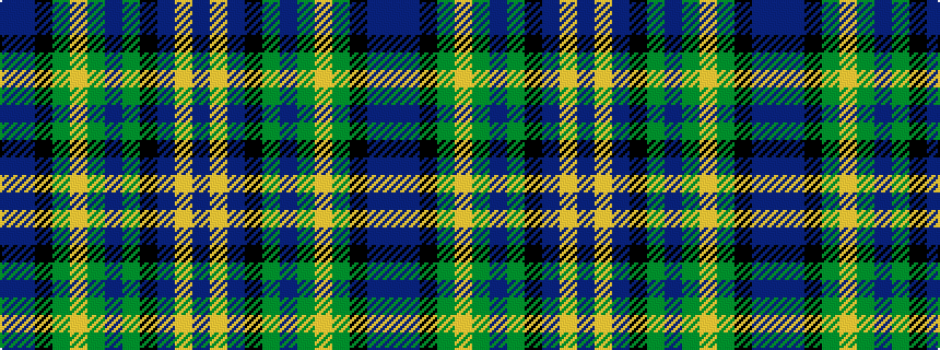 idealised woven sample of pattern BBKGYGBGKBYB