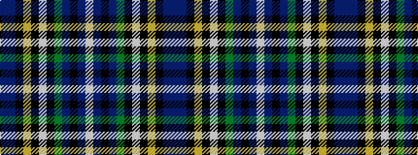 idealised woven sample of pattern BBKYKWKGBKBW