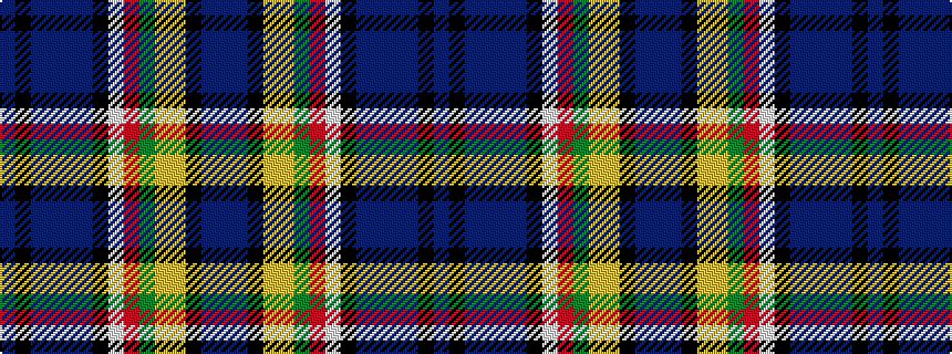 idealised woven sample of pattern BBKYYGRWKBBBBKB