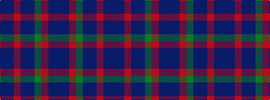 idealised woven sample of pattern BBRBBGRBB