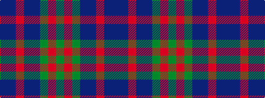 idealised woven sample of pattern BBRBBGRG