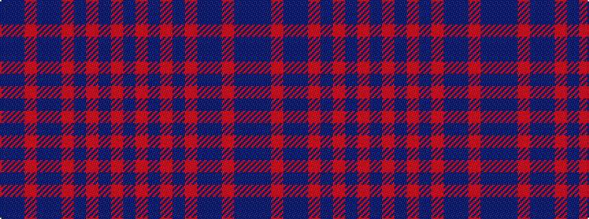 idealised woven sample of pattern BBRBBRBRBRB