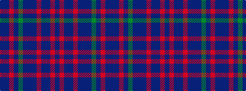 idealised woven sample of pattern BBRBGBBBRBBRB