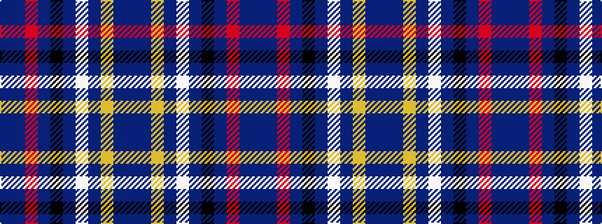 idealised woven sample of pattern BBRBKBWBYBB