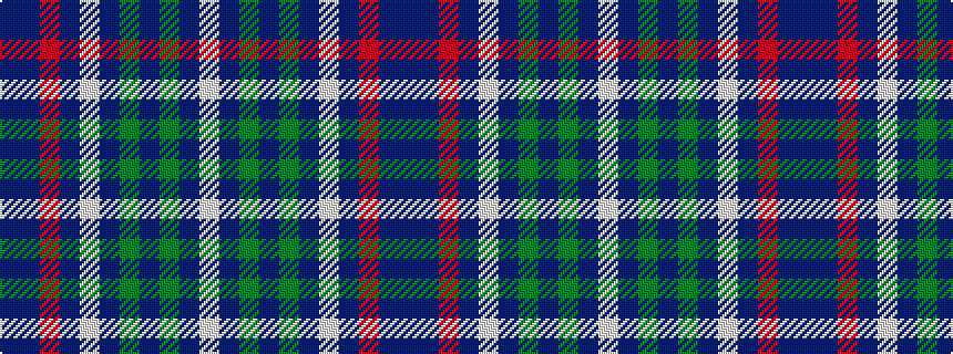 idealised woven sample of pattern BBRBWBGBGBW