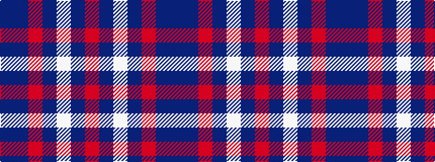 idealised woven sample of pattern BBRBWBR