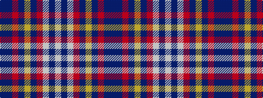 idealised woven sample of pattern BBRBYBRWBW