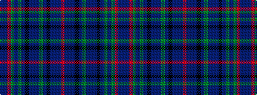 idealised woven sample of pattern BBRGBGBKBBBGBKBBBR