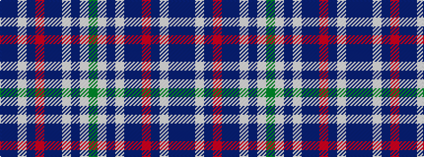 idealised woven sample of pattern BBWBRBBWBWG