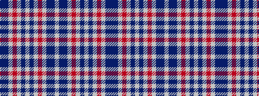 idealised woven sample of pattern BBWRWBWBWRWBBW
