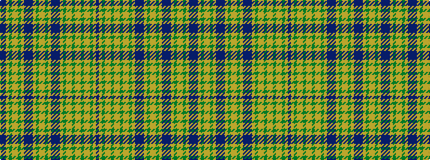 idealised woven sample of pattern BBYGYYGYBBBYGYYGYBBBYGYYGYYGYYGYB