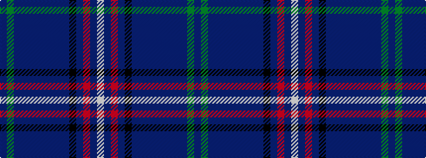 idealised woven sample of pattern BGBBBBBBBBKBRBW