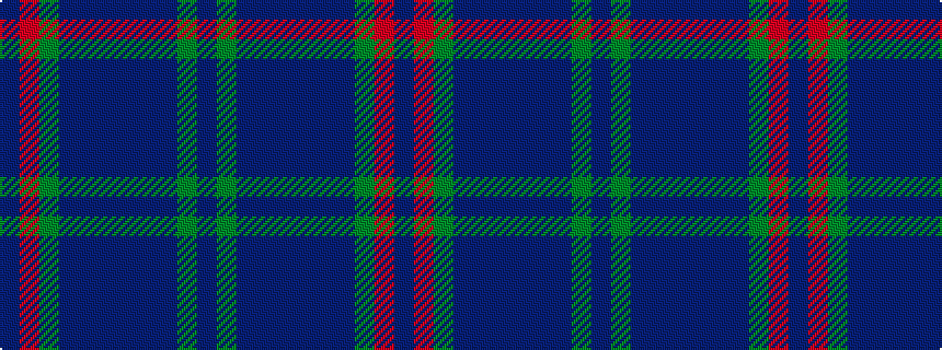 idealised woven sample of pattern BGBBBBBBGRB