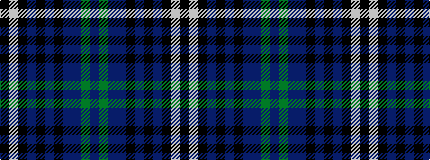 idealised woven sample of pattern BGBBKBKBKWK