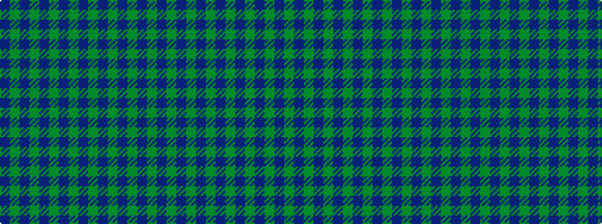 idealised woven sample of pattern BGBGBGBGBGBGBG