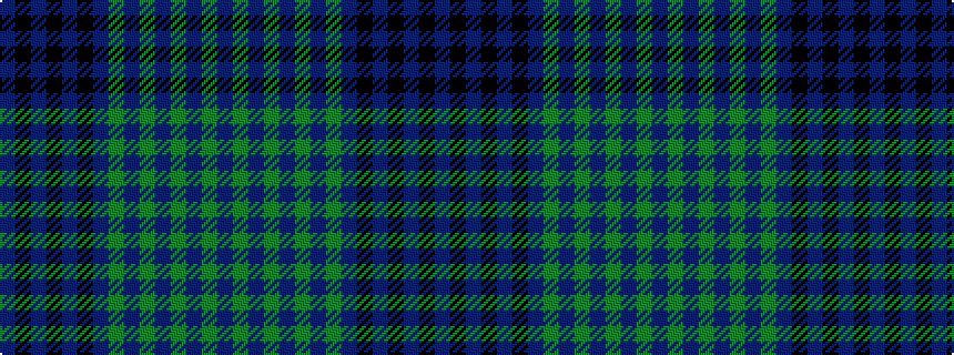 idealised woven sample of pattern BGBGBGBGBKBKBKB