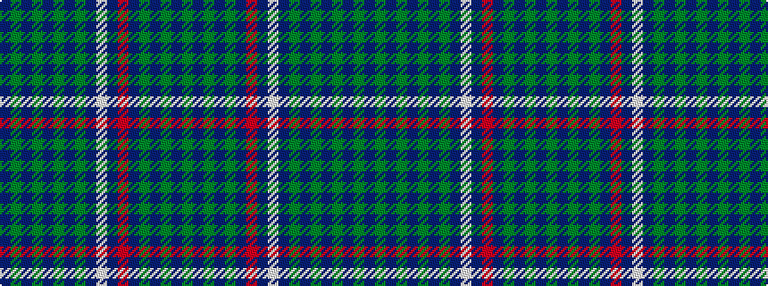 idealised woven sample of pattern BGBGBGBGBWBRBGBGBG