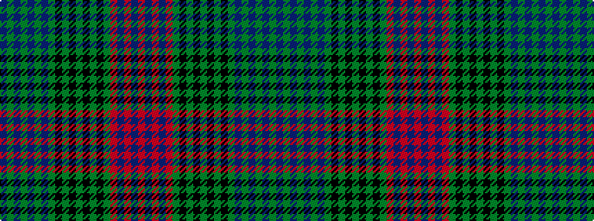 idealised woven sample of pattern BGBGBGBGKGKGKGKGRBRBR