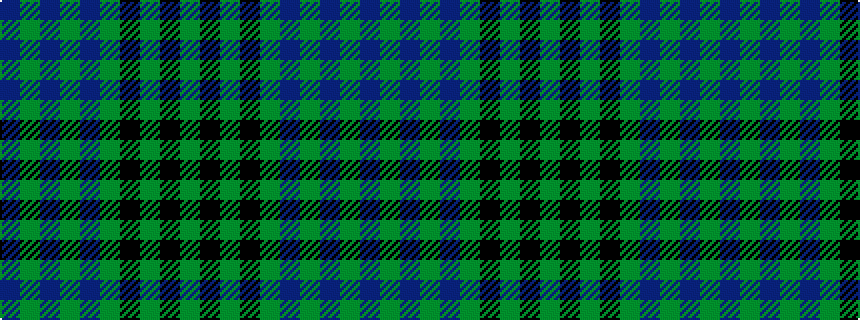 idealised woven sample of pattern BGBGBGKGKG