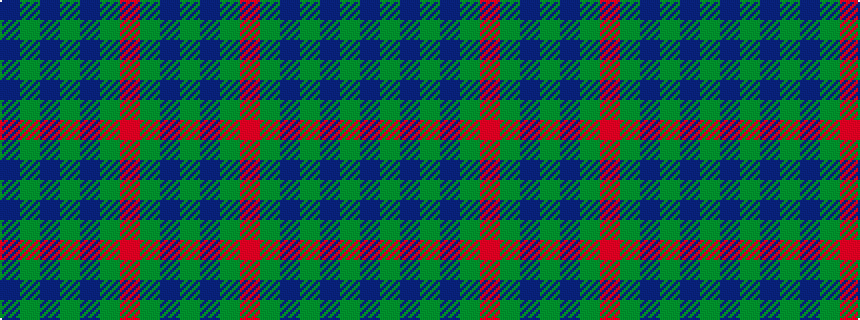 idealised woven sample of pattern BGBGBGRGBG