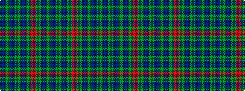 idealised woven sample of pattern BGBGBGRGBGB