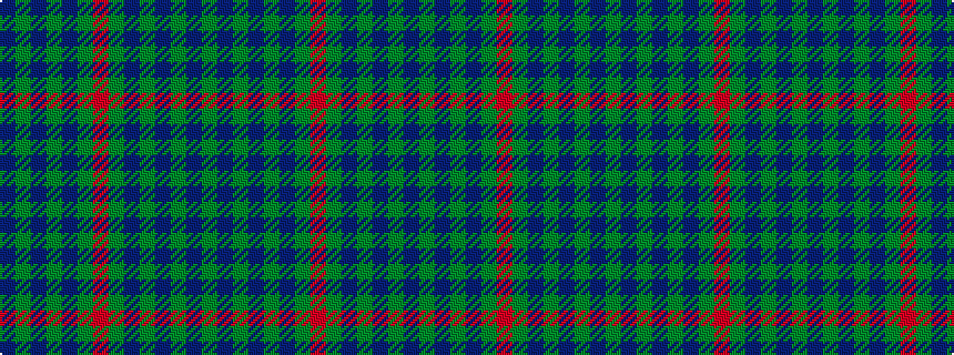 idealised woven sample of pattern BGBGBGRGBGBGBG