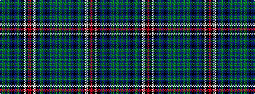 idealised woven sample of pattern BGBGBKBGBKWKRKWKBGBKBGBGBG