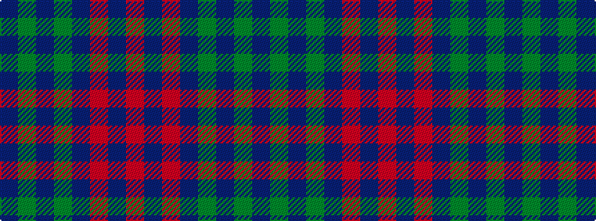 idealised woven sample of pattern BGBGBRBR