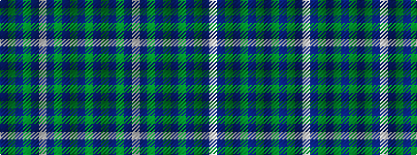 idealised woven sample of pattern BGBGBWBGBGBG