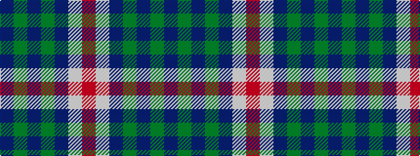 idealised woven sample of pattern BGBGBWR
