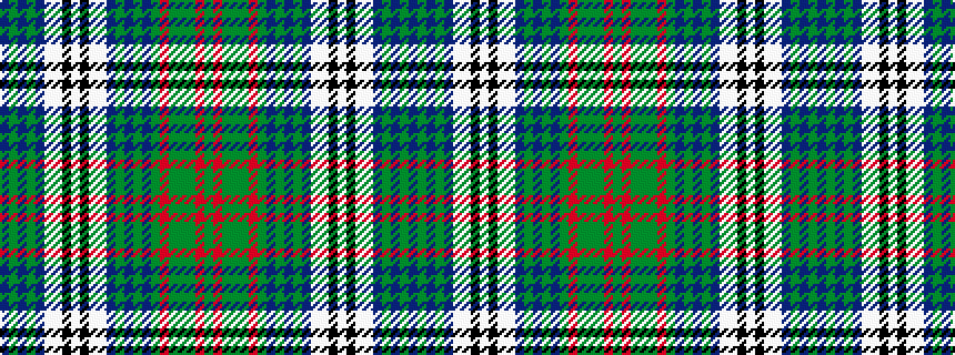 idealised woven sample of pattern BGBGBWWKWKWWBGBGBGRGGGRG