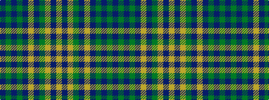 idealised woven sample of pattern BGBGBYBGYBY