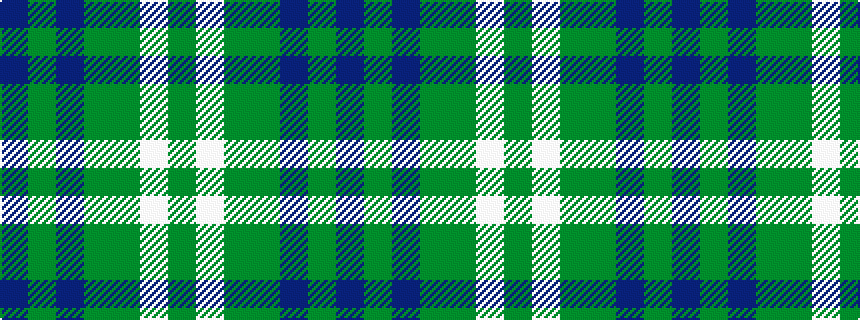 idealised woven sample of pattern BGBGGWG