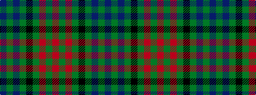 idealised woven sample of pattern BGBGKGRGR
