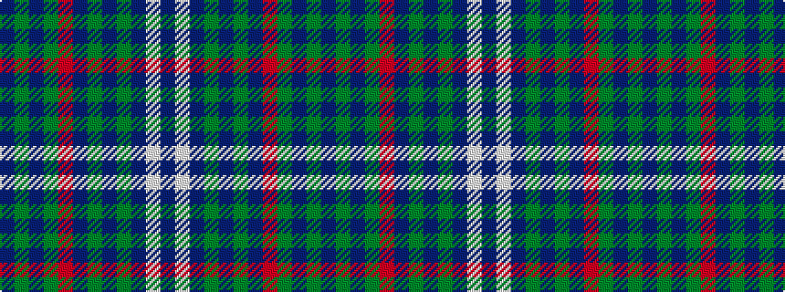 idealised woven sample of pattern BGBGRBGBGBWB