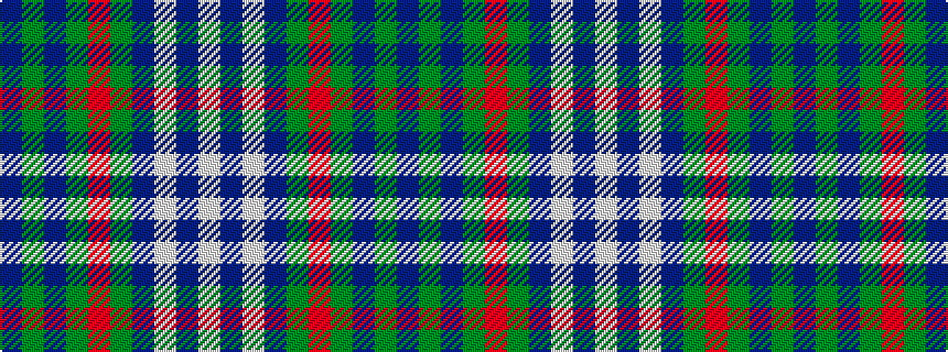 idealised woven sample of pattern BGBGRGBWBW