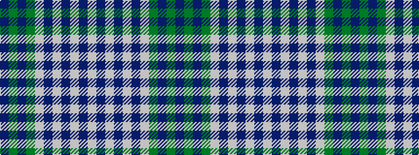 idealised woven sample of pattern BGBGWBWBWBW