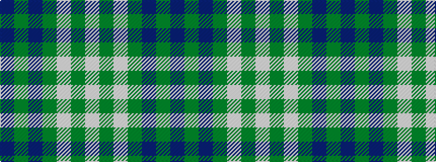 idealised woven sample of pattern BGBGWGW