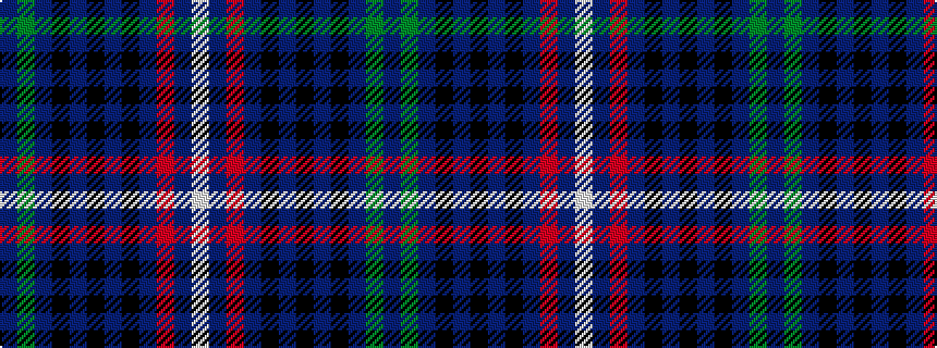 idealised woven sample of pattern BGBKBKBKBRBW