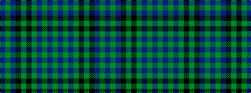 idealised woven sample of pattern BGBKGKGBGBG