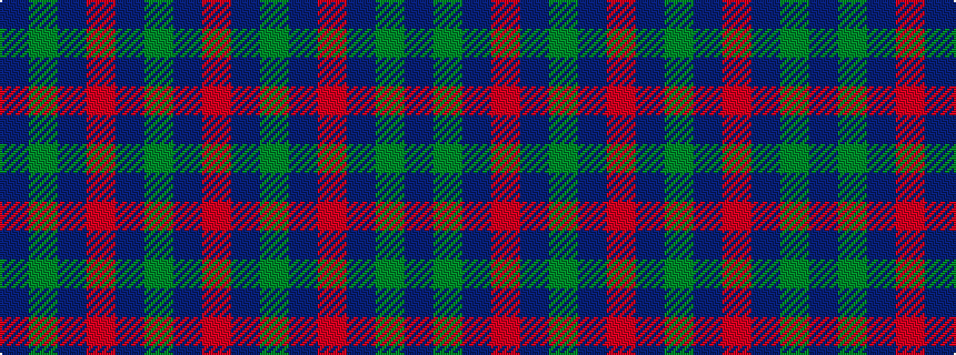 idealised woven sample of pattern BGBRBGBR