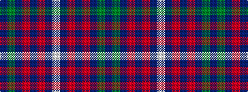 idealised woven sample of pattern BGBRBRBW