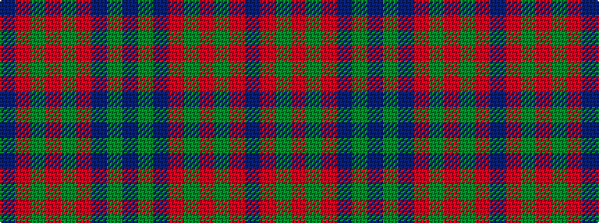 idealised woven sample of pattern BGBRGRGRB