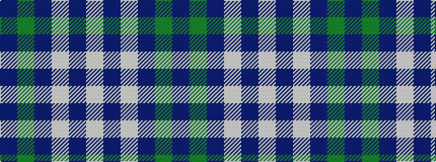 idealised woven sample of pattern BGBWBW