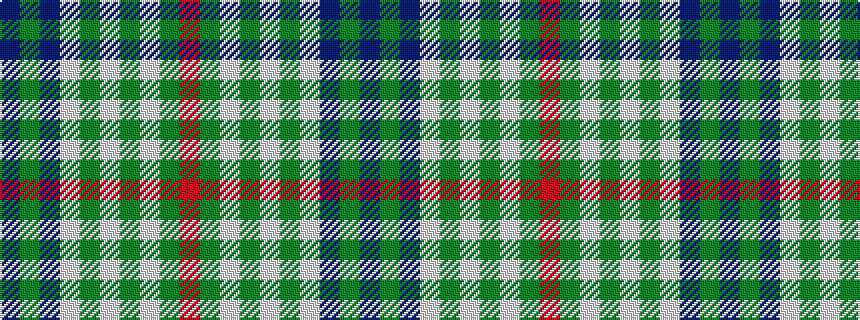 idealised woven sample of pattern BGBWGWGWGR