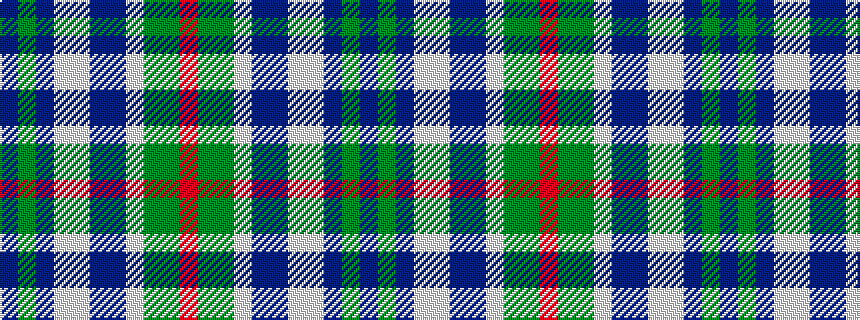 idealised woven sample of pattern BGBWWBBWGGR